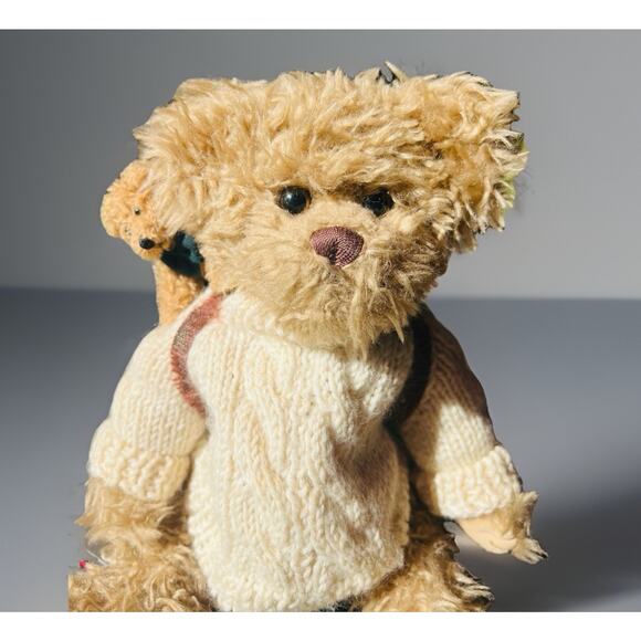 New Bearington Bear Collection - Kyle #1173 12” Baby In Backpack No Pants - Picture 1 of 8